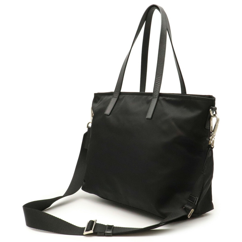 Prada 2WAY Shoulder Bag Nylon Leather Nero Black - Picture 2 of 9